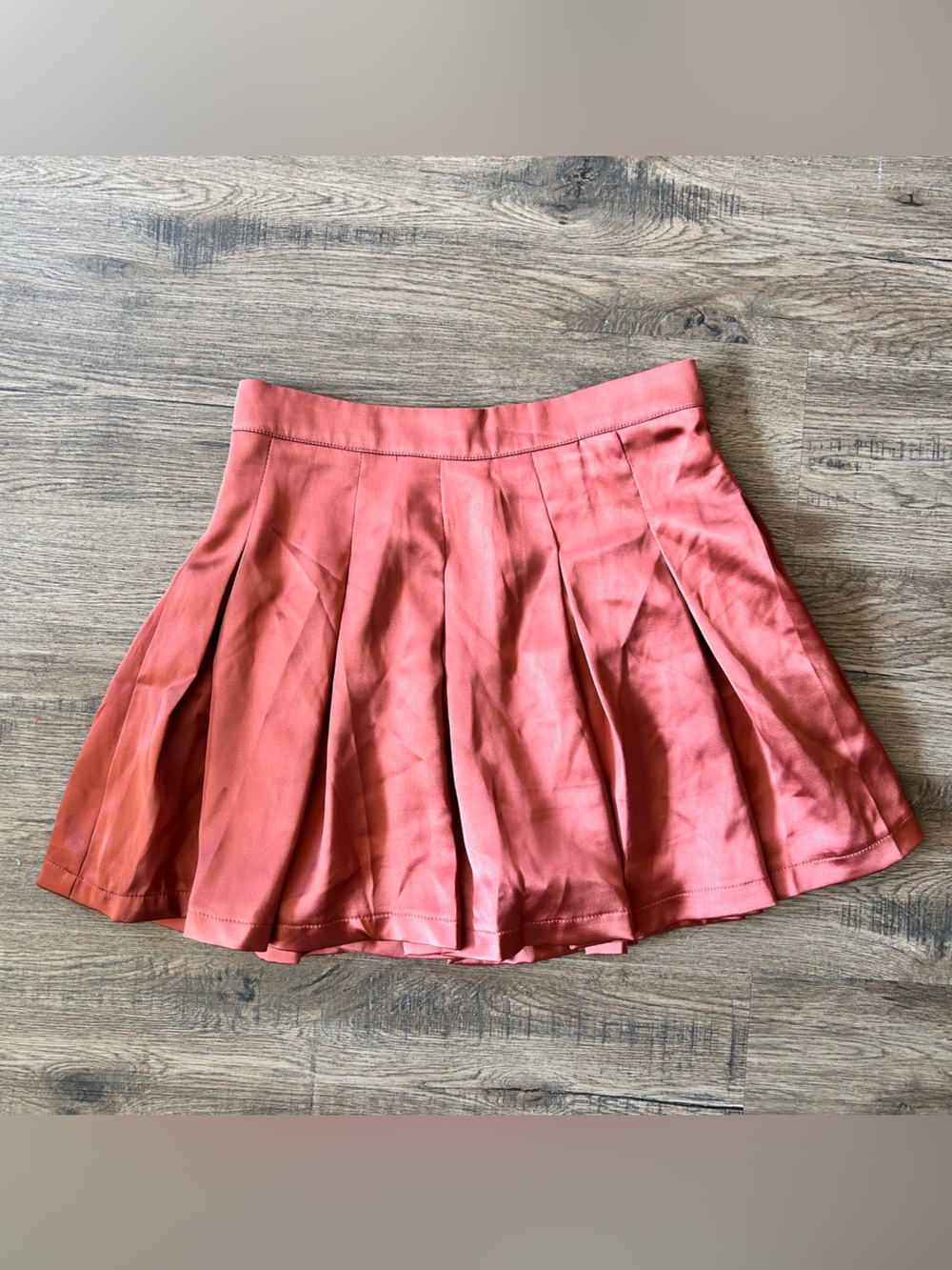 DO+BE |Copper Pleated Circle Skort sz small